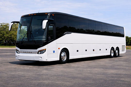 56-passenger charter bus available for charter in Palm Bay, FL